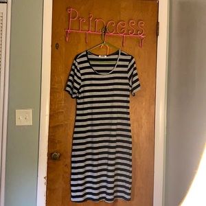 NWO Striped T-shirt Dress